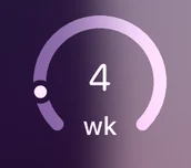Lock Screen gauge: 4 weeks